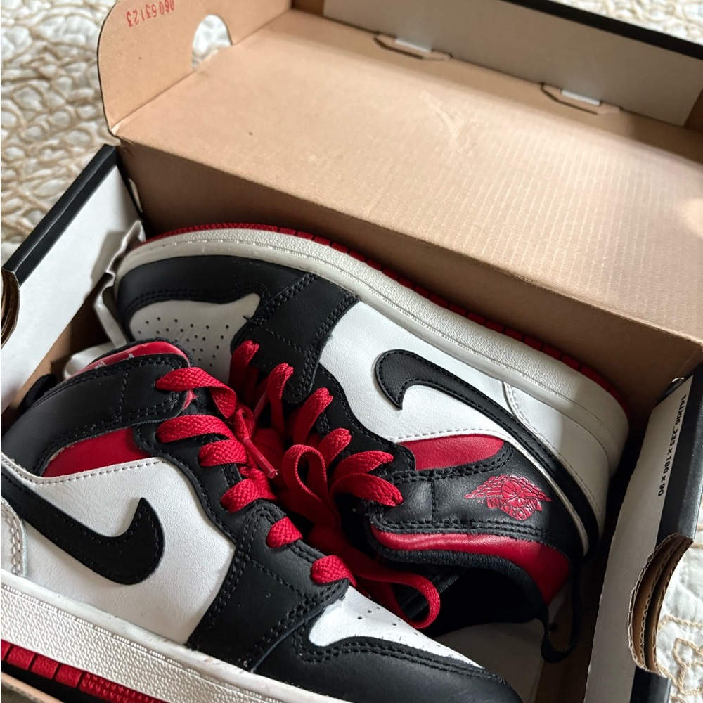 Kids Black and Red Sneakers Jordan 1’s size 13.5C